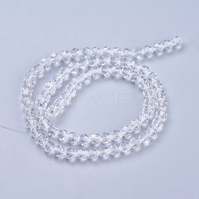 Imitation Austrian Crystal Bead Strands G-M181-5mm-01A-1