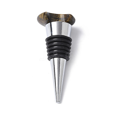 Moon Natural Tiger Eye Wine Stoppers LS-DJEW-P021-D01-1