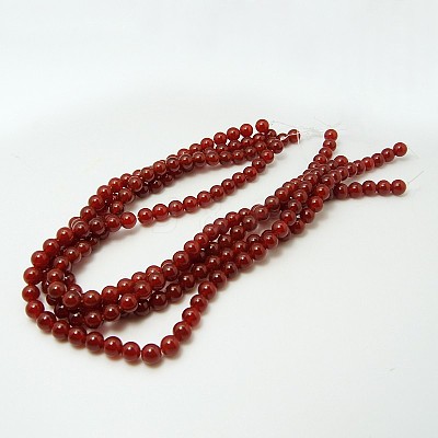 Natural Carnelian Beads Strands X-G-G338-8mm-02-1