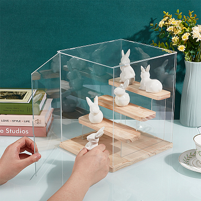 Assembled Acrylic Model Toy Display Box ODIS-WH0029-42-1