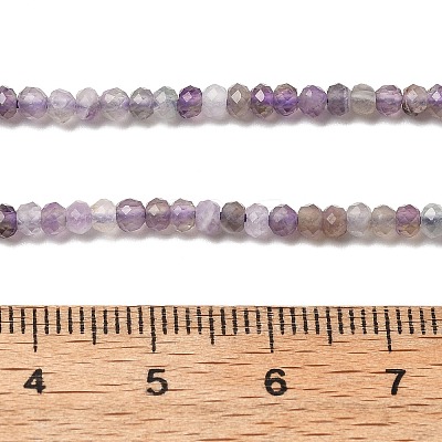 Faceted Natural Amethyst Beads Strands G-RM241221-O4-1