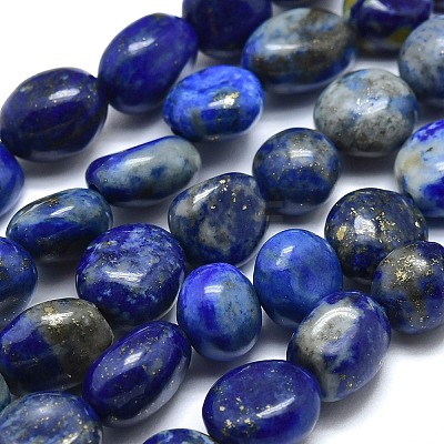 Natural Lapis Lazuli Beads Strands G-O186-B-17-1