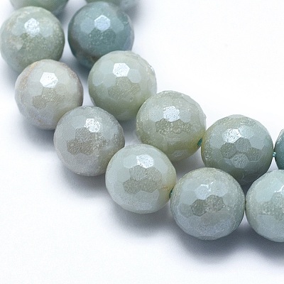Natural Amazonite Beads Strands G-O164-02-6mm-1