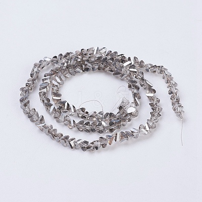 Electroplate Glass Beads Strands EGLA-J145-4mm-PL01-1