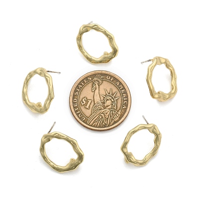 Alloy Stud Earring Findings PALLOY-S121-70-1