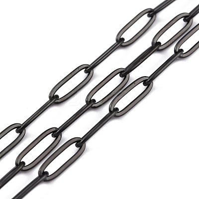 304 Stainless Steel Paperclip Chains CHS-O010-03EB-1