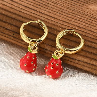 Brass Hoop Earrings EJEW-S251-04C-G-1