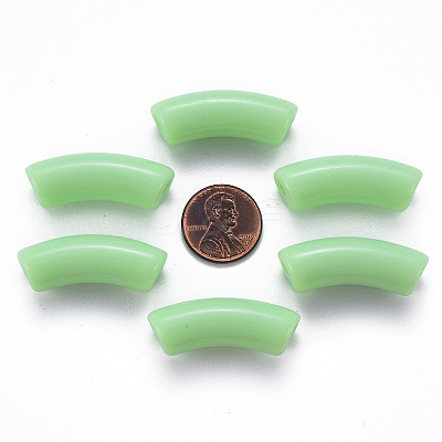 Opaque Acrylic Beads X-MACR-S372-001B-S028-1
