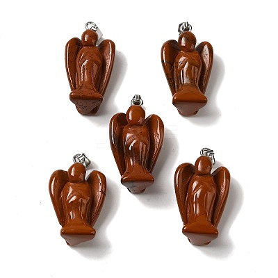 Natural Red Jasper Pendants G-C095-03P-09-1