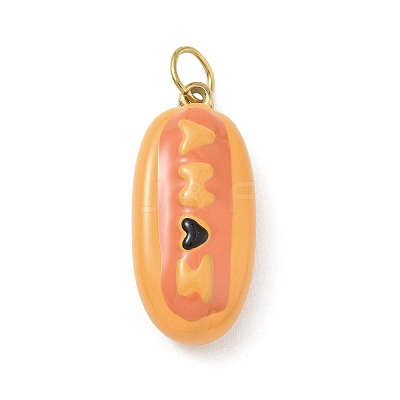 304 Stainless Steel Enamel Pendants LS-STAS-A131-02A-G-1