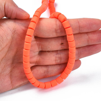 Handmade Polymer Clay Bead Strands CLAY-ZX006-01O-1