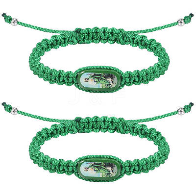 Cotton Cord Braided Bracelets FS-WG5D436-01-1