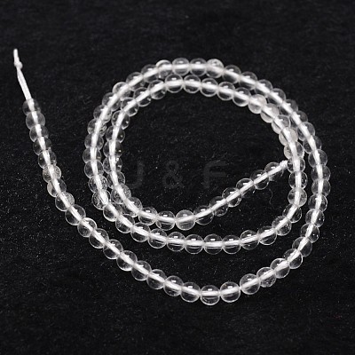 Natural Quartz Crystal Beads Strands G-D840-61-4mm-1