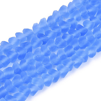 Frosted Transparent Glass Beads X1-GLAA-N016-4mm-05-1