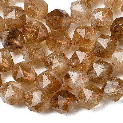 Heated Natural Citrine Beads Strands G-Z119-A37-02-1