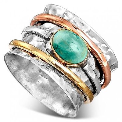 Retro Alloy Turquoise Finger Rings FS-WG5E832-01-1