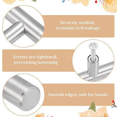60Pcs Stainless Steel Box Pull Handle AJEW-WA0001-61-1