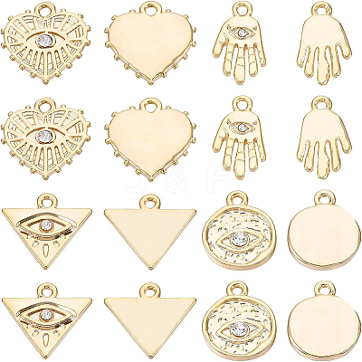 32Pcs 4 Style Alloy Charms FIND-BC0002-21-1