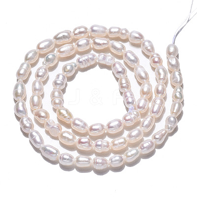 Natural Cultured Freshwater Pearl Beads Strands X1-PEAR-N012-03D-1