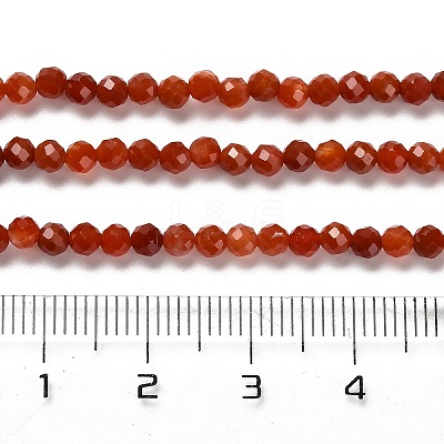 Natural South Red Agate Beads Strands G-Z074-A02-01A-1