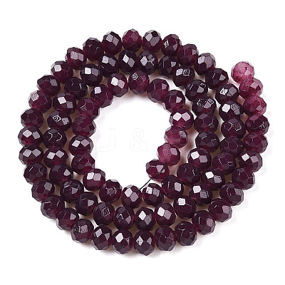 Baking Paint Imitation Jade Glass Bead Strands DGLA-A034-J4MM-A02-1