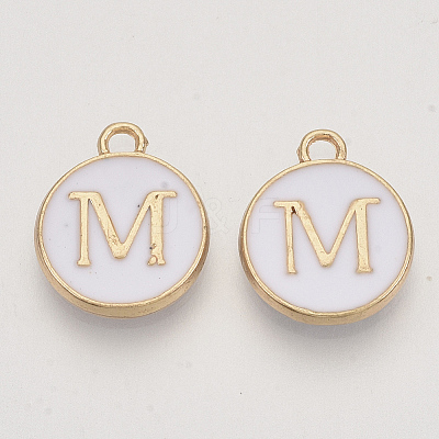 Golden Plated Alloy Charms LS-ENAM-S118-01M-1