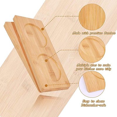 Bamboo Tea Serving Tray AJEW-WH0113-71-1