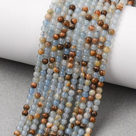 Natural Blue Calcite Beads Strands G-E576-09F-1
