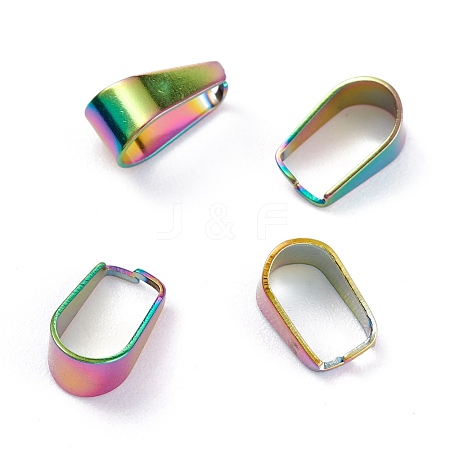 Ion Plating(IP) 304 Stainless Steel Snap on Bails STAS-P214-08MC-03-1