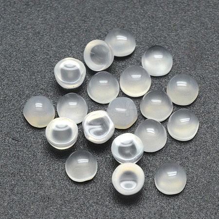 Natural Agate Cabochons G-P393-R07-4mm-1