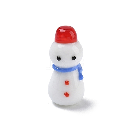 Handmade Lampwork Sonwman Display Decorations LAMP-F043-12-1