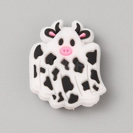 Halloween Themed PVC Plastic Beads SIL-SZC0005-14N-1