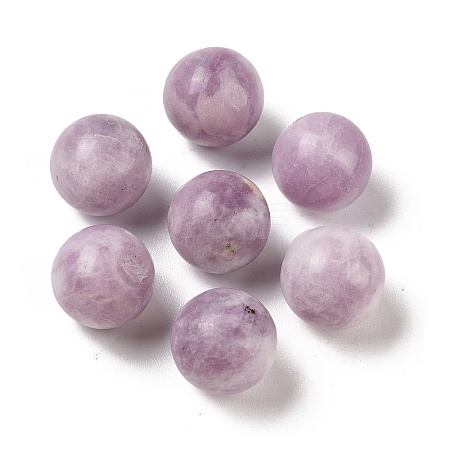 Natural Lepidolite No Hole Sphere Beads G-K353-04D-38-1