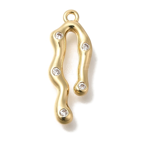 Brass Micro Pave Cubic Zirconia Pendants LS-KK-B122-03D-04G-1
