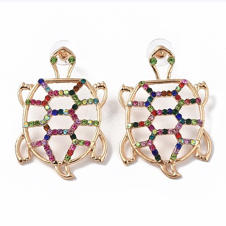 Alloy Stud Earrings for Women EJEW-J045-06LG-1