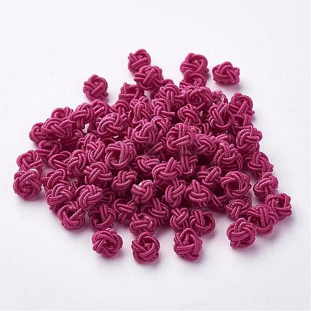 Polyester Weave Beads WOVE-N002-42-1