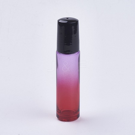 10ml Glass Gradient Color Essential Oil Empty Roller Ball Bottles X-MRMJ-WH0011-B04-10ml-1