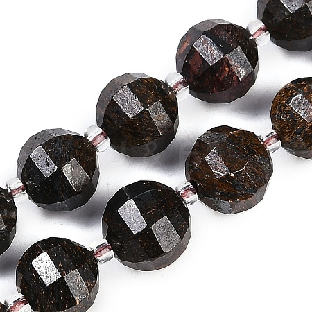 Natural Bronzite Beads Strands G-G182-B05-05-1