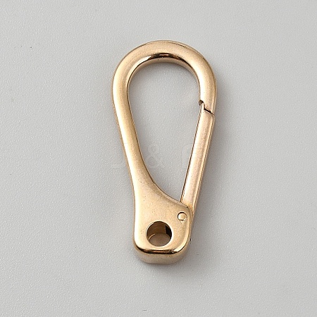 Brass Keychain Clasps FIND-WH0366-080G-1