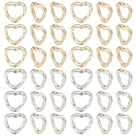200Pcs 2 Colors CCB Plastic Bead Frame CCB-YW0001-69-1