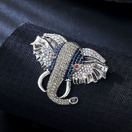 Alloy Rhinestone Brooch JEWB-K027-08AS-1