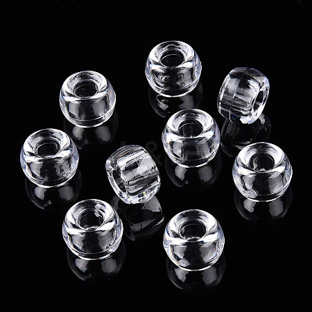 500Pcs Transparent Plastic Beads KY-SZ0001-47C-1