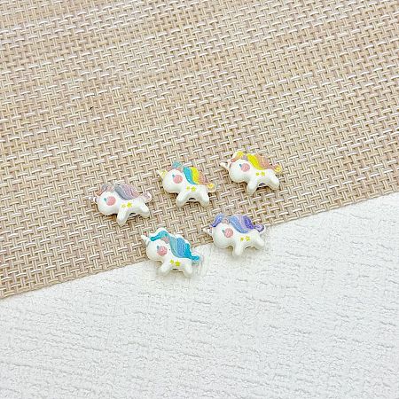 Baking Paint Alloy Enamel Beads FIND-G092-09B-1