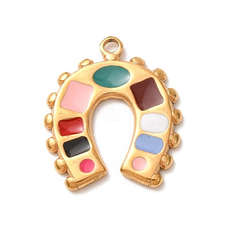 304 Stainless Steel Enamel Pendants SA-CBA46B2-05G-1