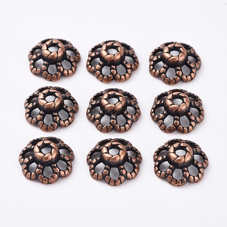 Tibetan Style Bead Caps RLF0761Y-NF-1