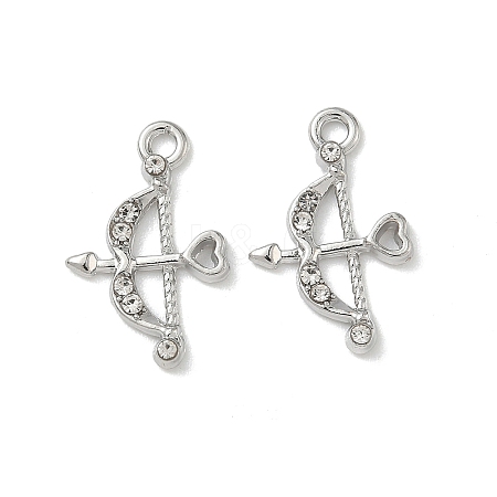 Alloy Rhinestone Pendants FIND-L024-12P-1