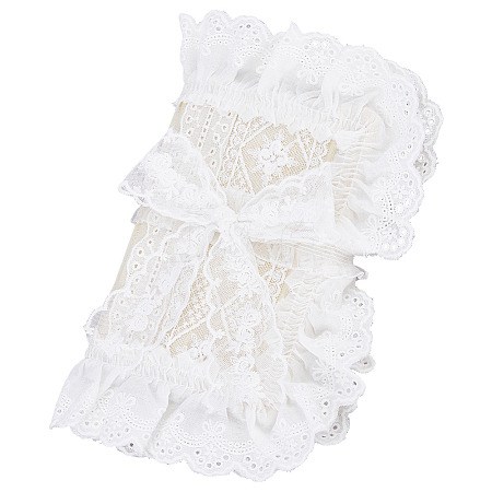 Polyester Lace Book Covers OFST-WH0002-59D-1