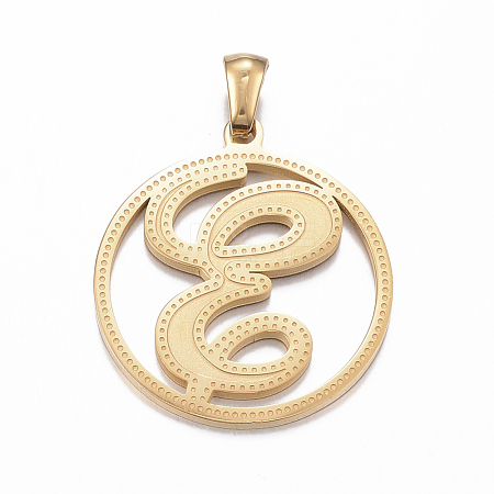 Ion Plating(IP) 304 Stainless Steel Pendants STAS-K162-047G-1