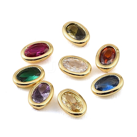 Brass Pave Cubic Zirconia Cabochons CU-CBA30E8-04G-1