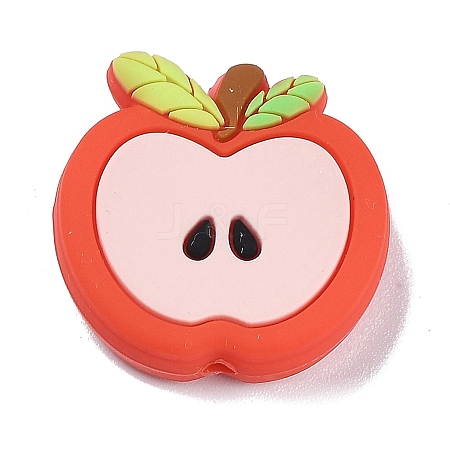 Apple Food Grade Eco-Friendly Silicone Beads SIL-B001-02A-1